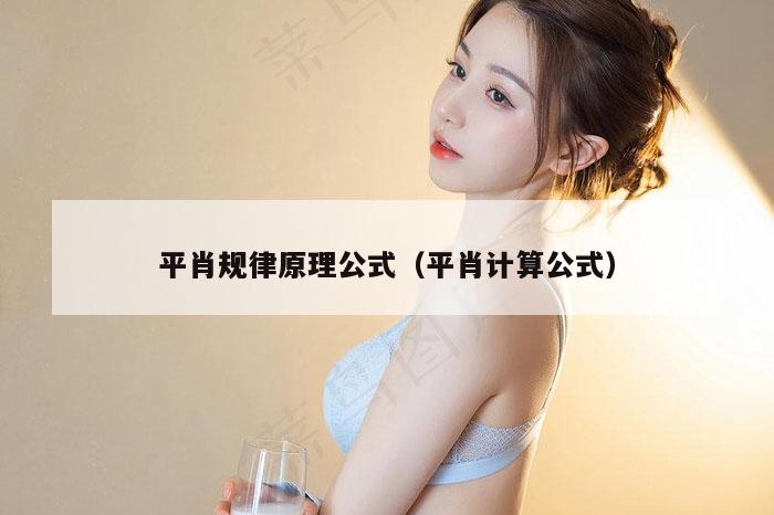 平肖规律原理公式(平肖计算公式)